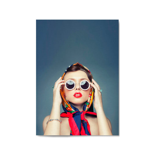 Fashion Model Sunglasses Photograph Chic Wall Art - The Affordable Art Company