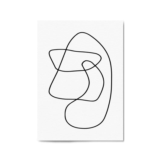 Minimal Abstract Modern Line Artwork Wall Art #3 - The Affordable Art Company