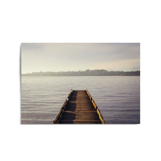 Calming Coast Landscape Photograph Wall Art - The Affordable Art Company