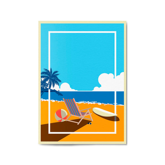 Retro Beach Summer Fashion Fun Glamour Wall Art #5 - The Affordable Art Company