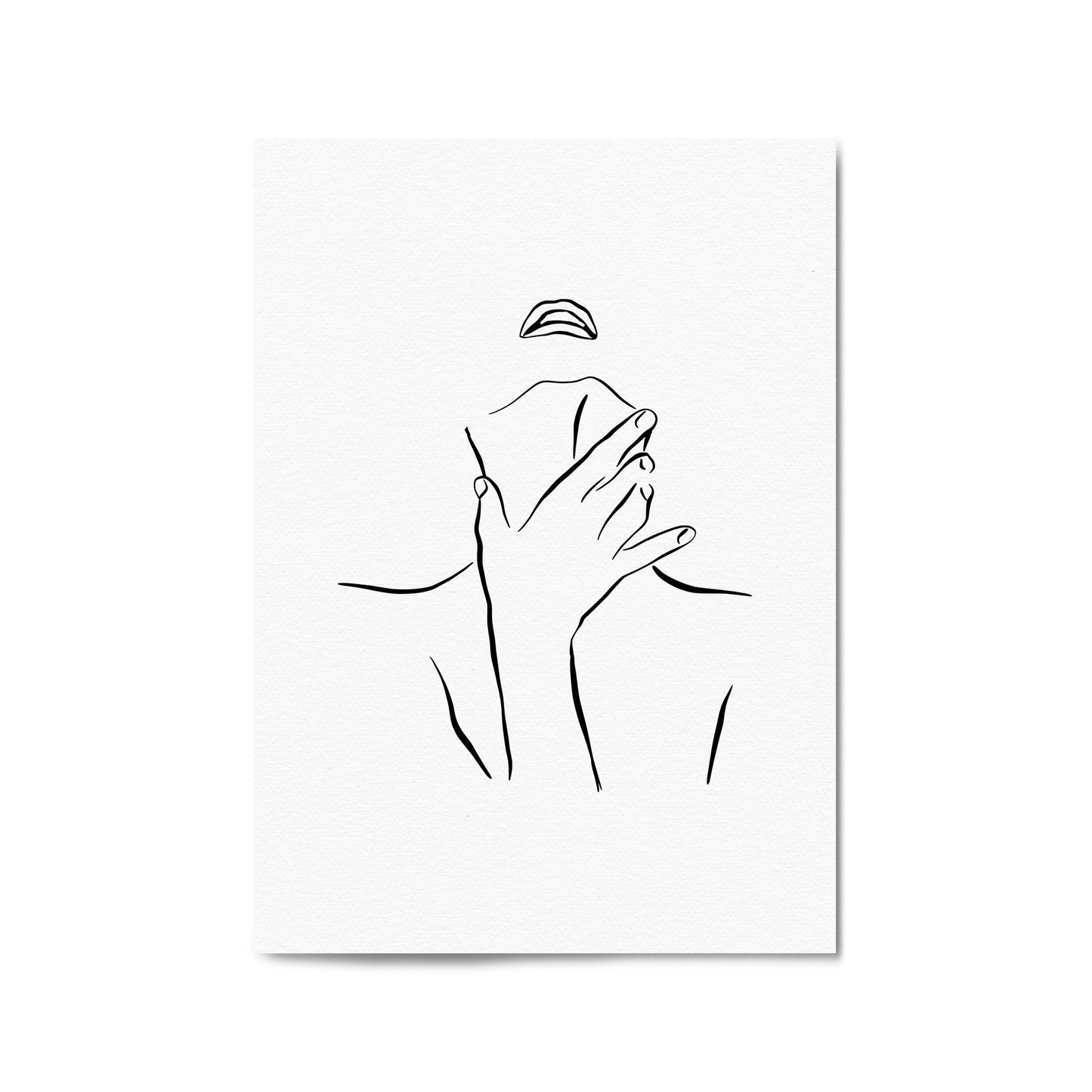 Provocative Female Line Girls Bedroom Wall Art - The Affordable Art Company