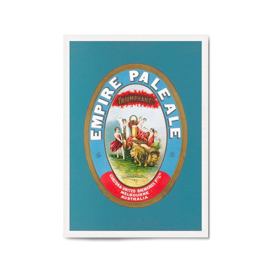 Empire Pale Ale Brewery Vintage Beer Wall Art - The Affordable Art Company