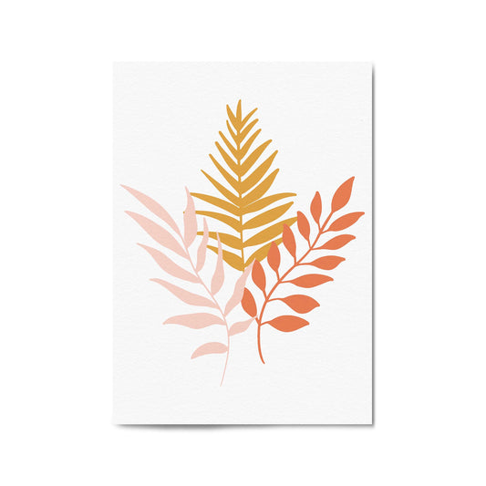 Abstract House Plant Minimal Living Room Wall Art #4 - The Affordable Art Company