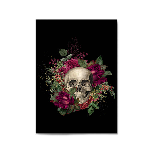 Dark Gothic Skull Fashion Bedroom Wall Art - The Affordable Art Company