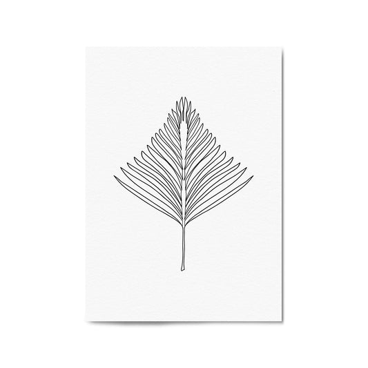 Minimal Floral Drawing Flower Abstract Wall Art #47 - The Affordable Art Company
