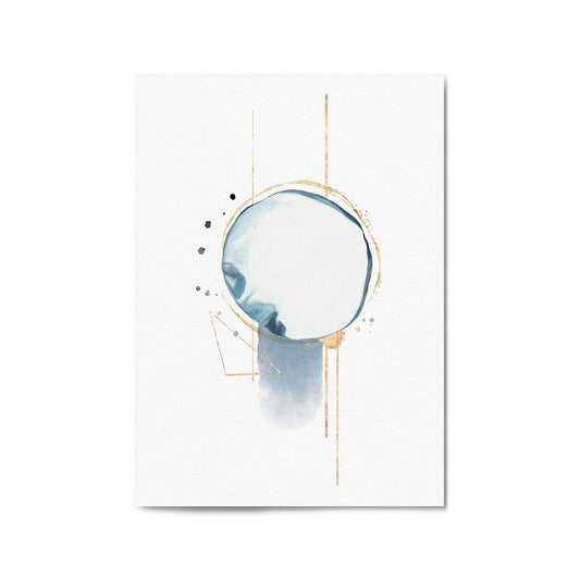 Blue Abstract Painting Minimal Modern Wall Art #2 - The Affordable Art Company
