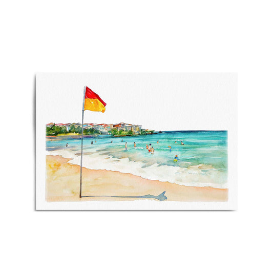 Bondi Beach Sydney Coastal Painting Wall Art - The Affordable Art Company