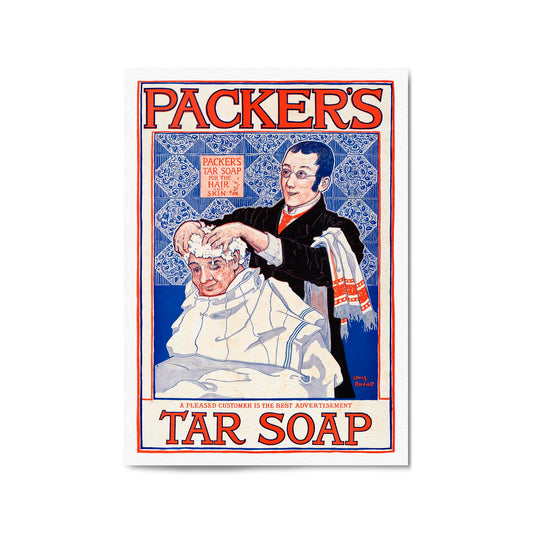 Packers Tar Soap Laundry Vintage Advert Wall Art - The Affordable Art Company