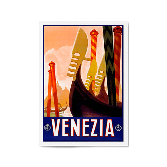 Vintage Venezia (Venice), Italy Advert Wall Art - The Affordable Art Company