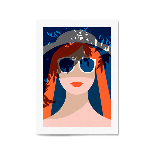 Retro Summer Beach Coastal Fashion Wall Art #1 - The Affordable Art Company