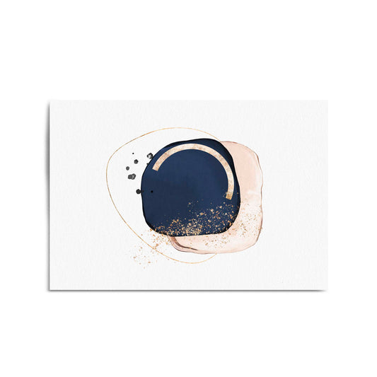 Blue Abstract Painting Minimal Modern Wall Art #11 - The Affordable Art Company