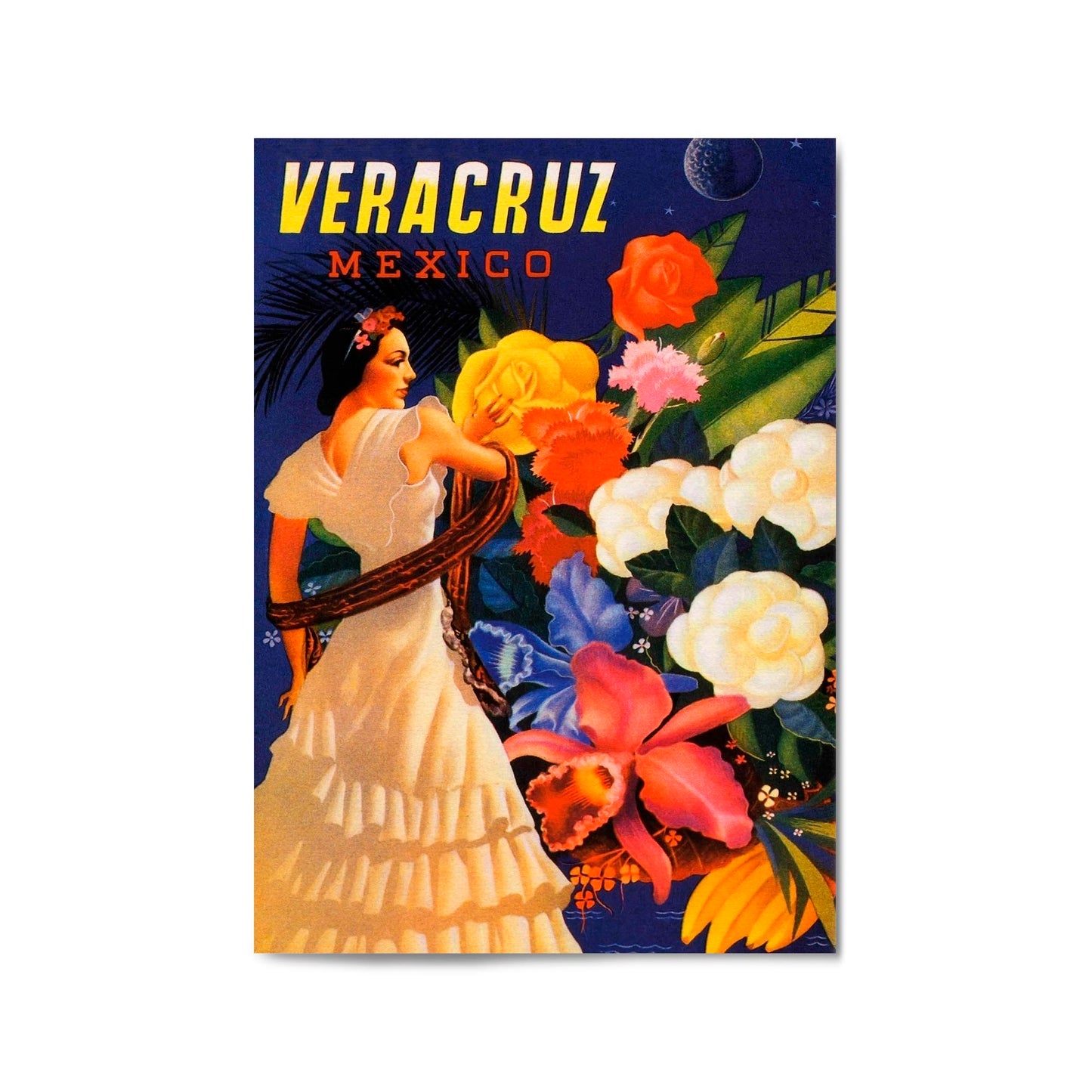Veracruz, Mexico Vintage Travel Advert Wall Art - The Affordable Art Company
