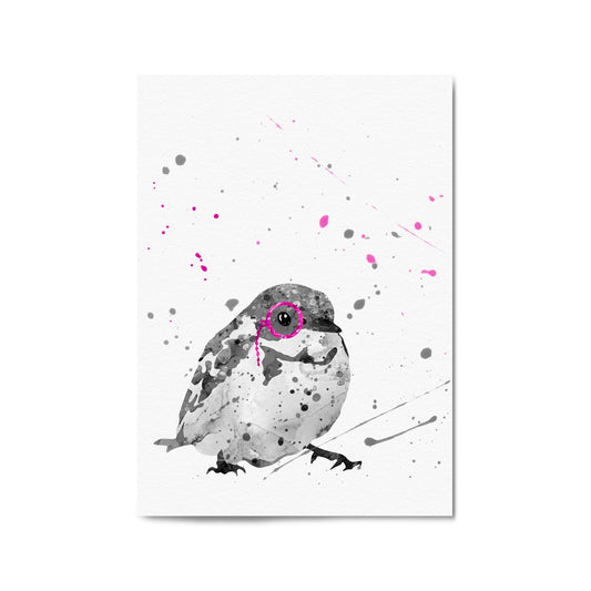 Bird with Glasses Nusery Animal Wall Art - The Affordable Art Company