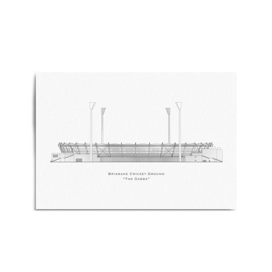 Brisbane Cricket Ground "The Gabba" Original Wall Art - The Affordable Art Company