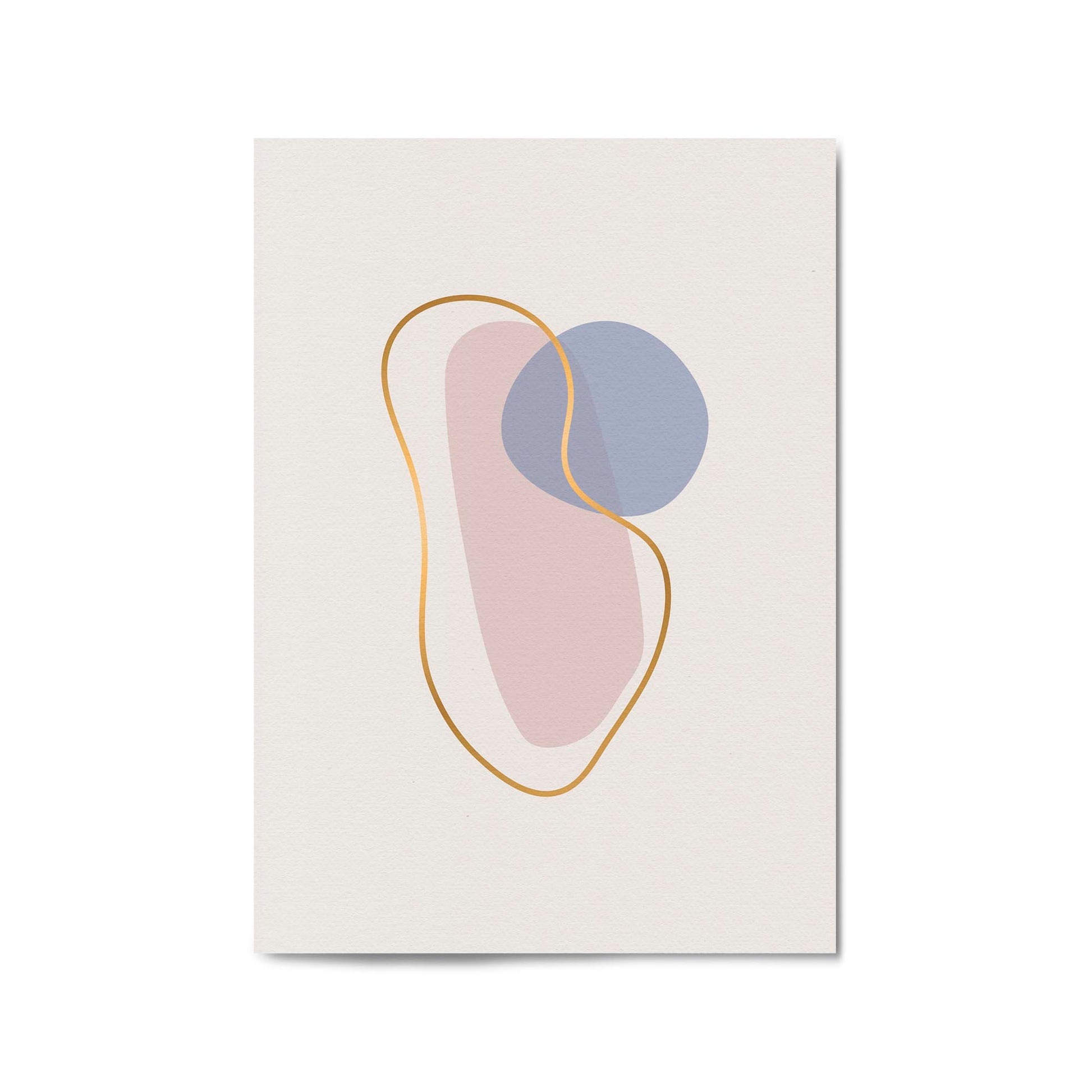 Pale Abstract Shapes Wall Art #1 - The Affordable Art Company