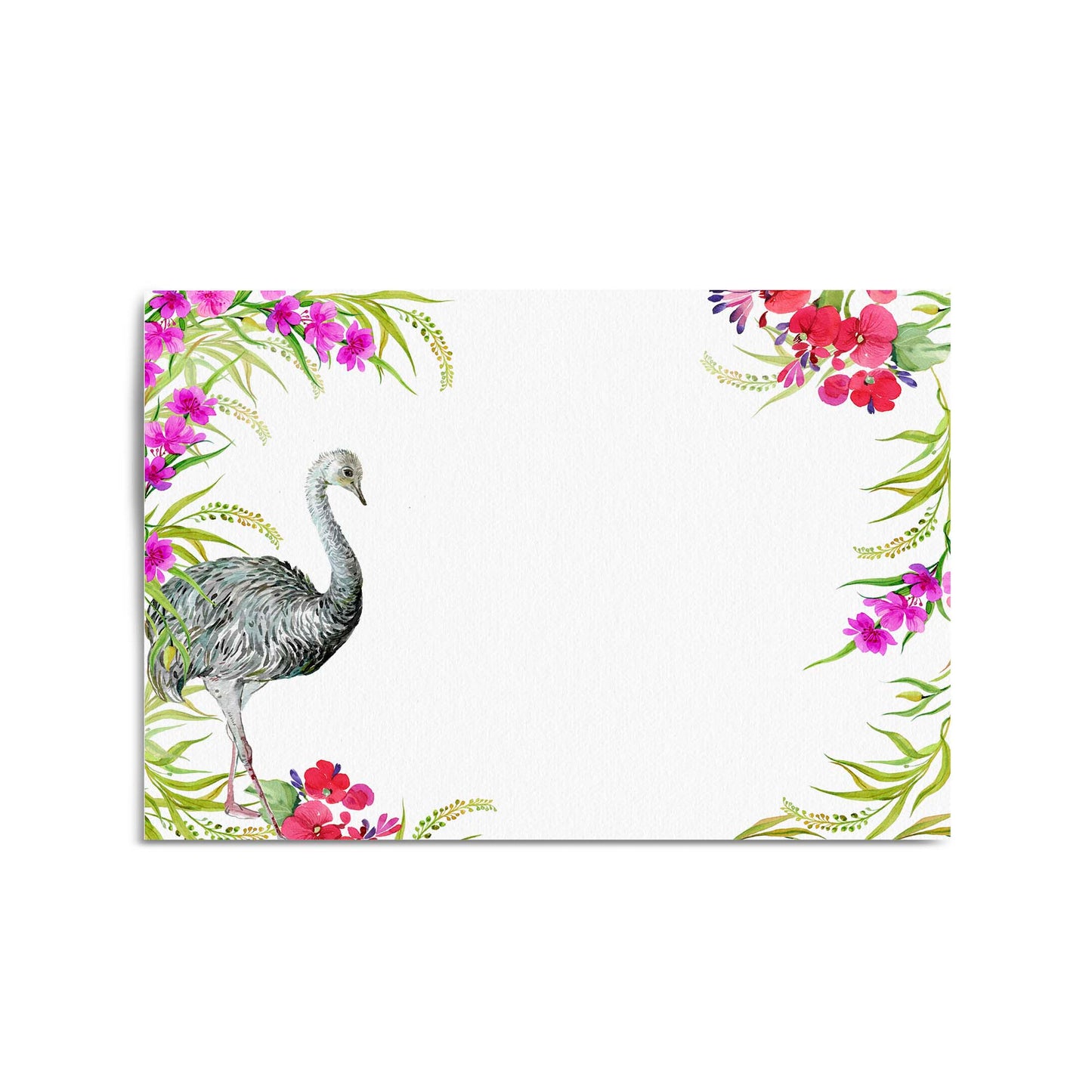 Australian Emu Painting Animal Nursery Wall Art #1 - The Affordable Art Company