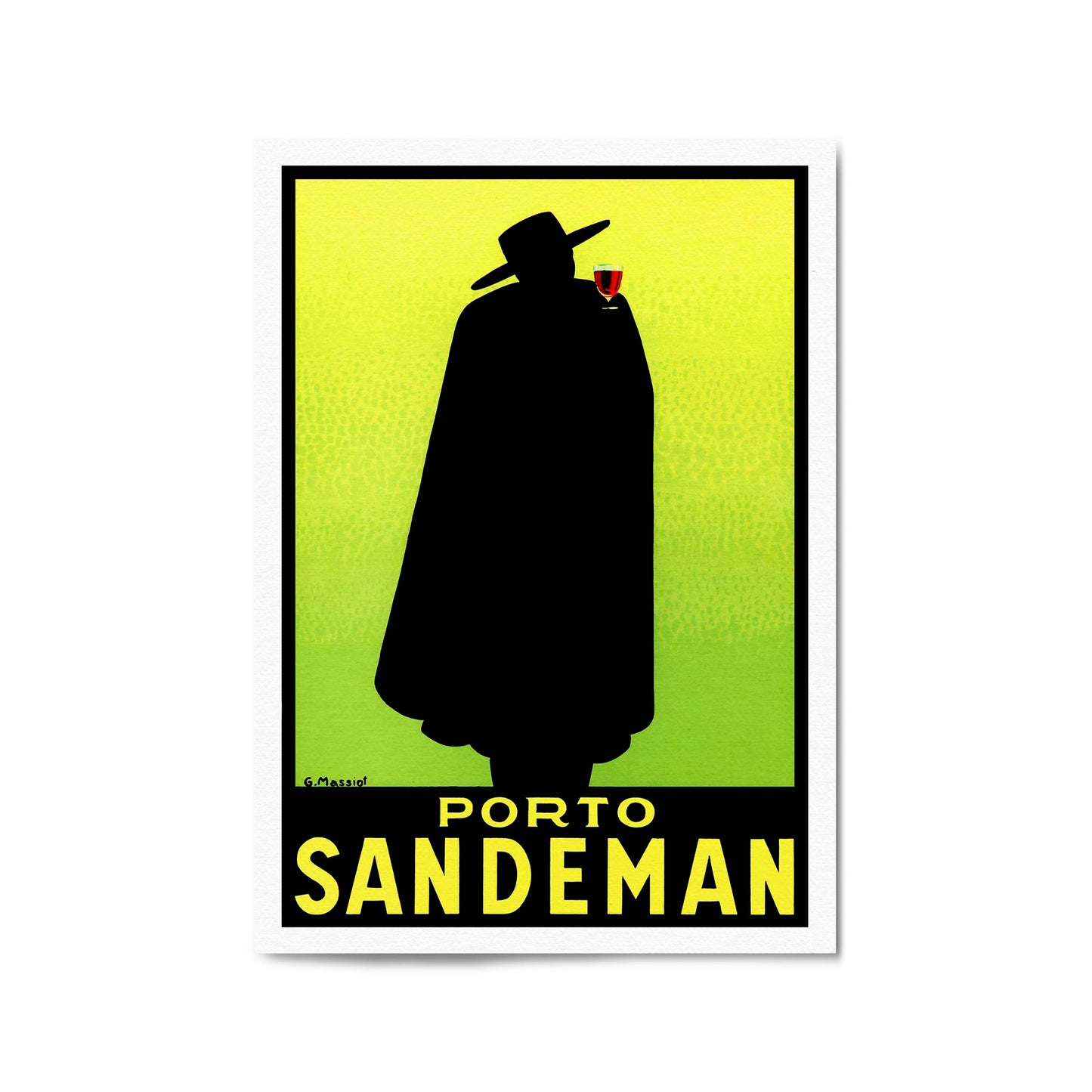 Porto Sandeman Vintage Drinks Advert Wall Art - The Affordable Art Company