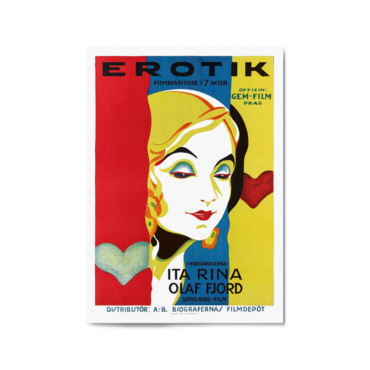 Erotik Theatre Vintage Wall Art - The Affordable Art Company