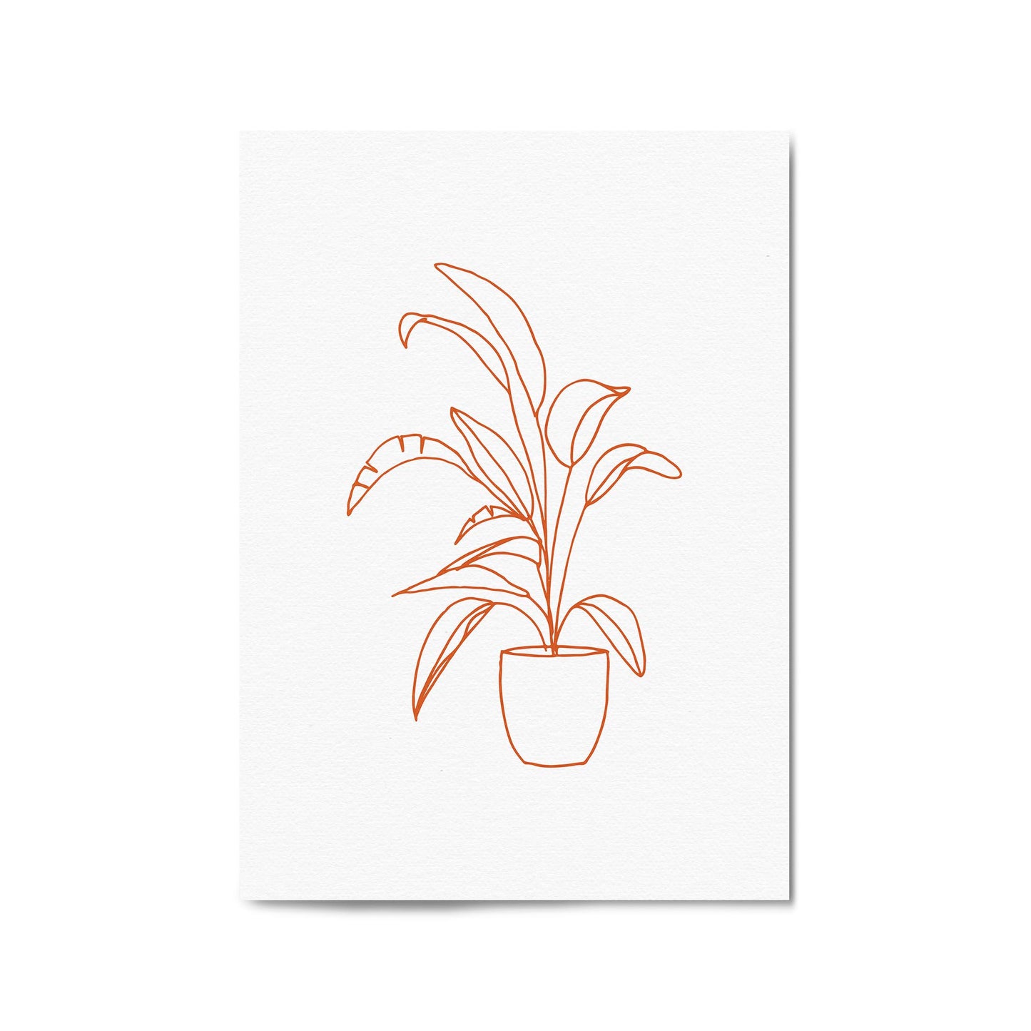 Abstract House Plant Minimal Living Room Wall Art #24 - The Affordable Art Company