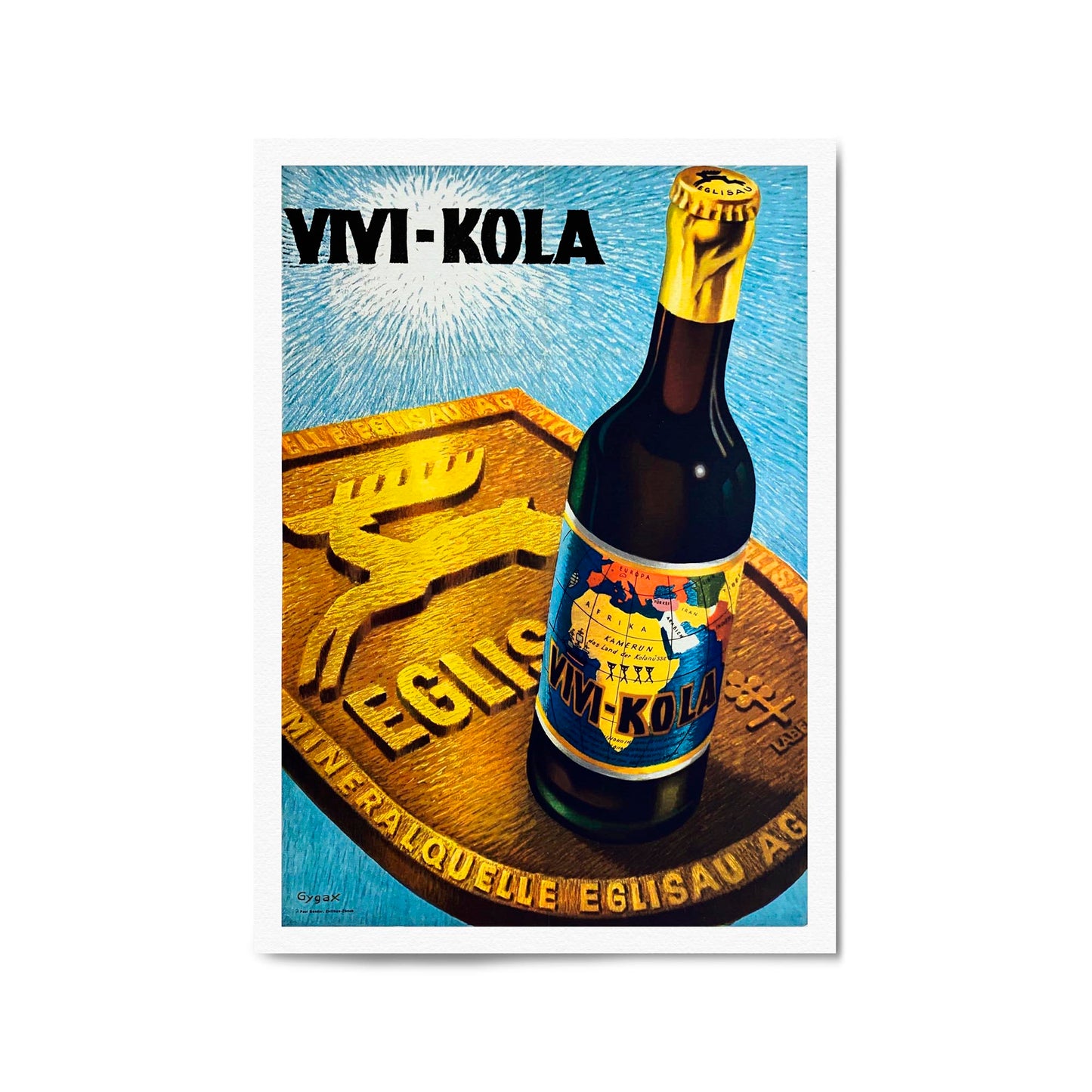Vivi Kola Vintage Drinks Advert Wall Art - The Affordable Art Company