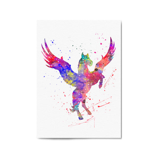 Pegasus Nursery Animal Fantasy Wall Art - The Affordable Art Company