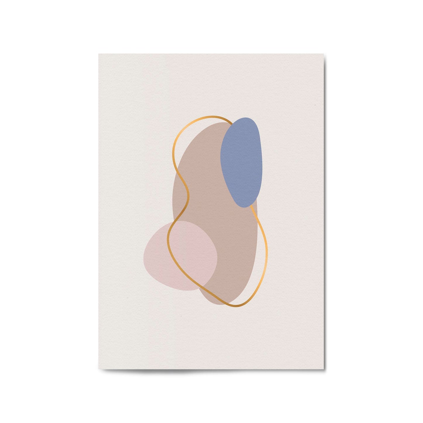 Pale Abstract Shapes Wall Art #9 - The Affordable Art Company