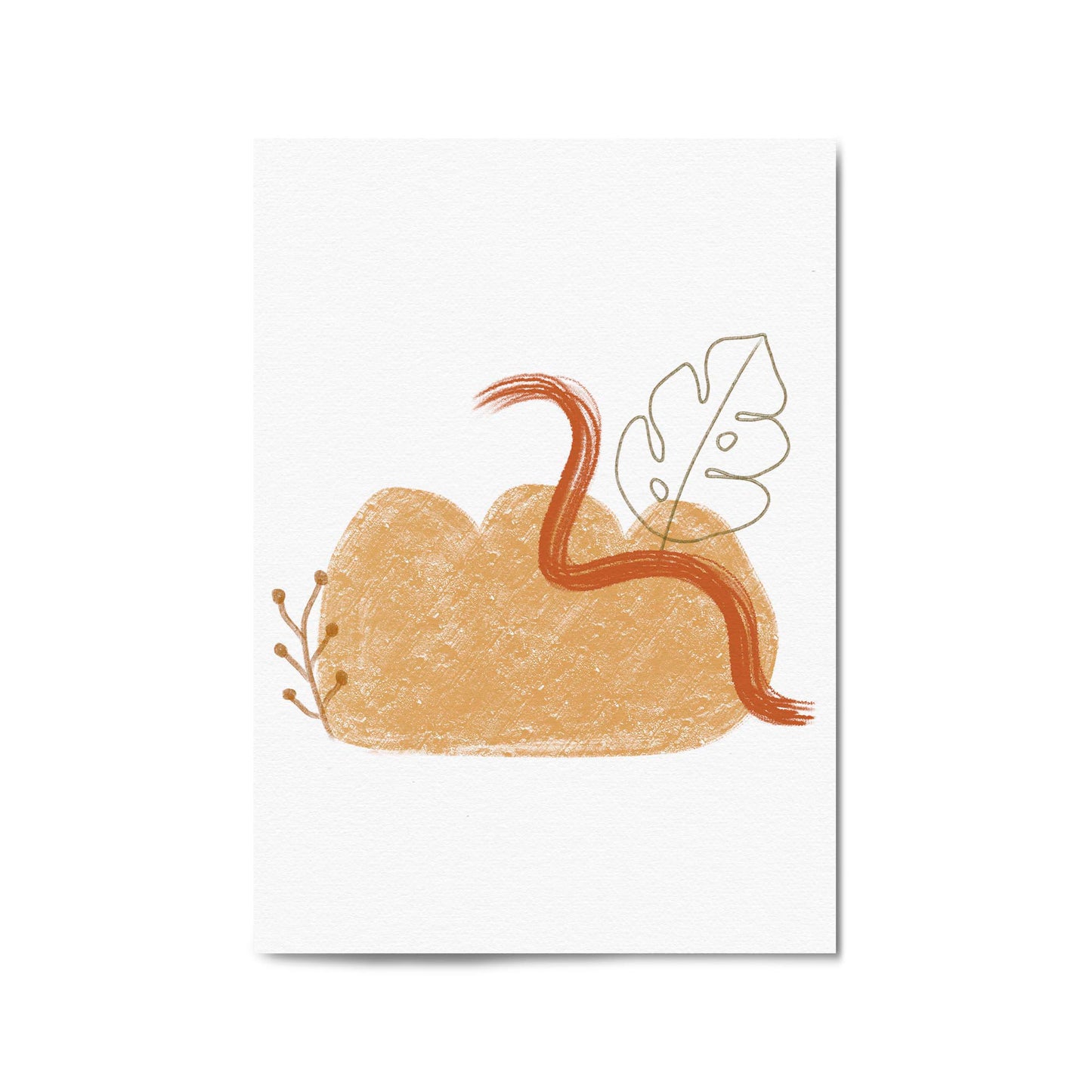 Nature Abstract Minimal Shapes Wall Art - The Affordable Art Company