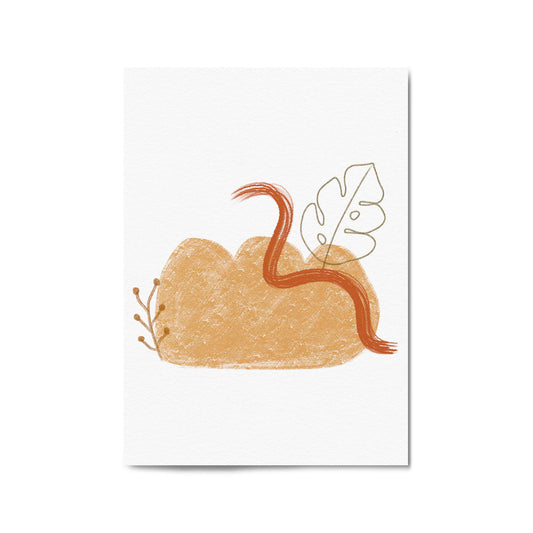 Nature Abstract Minimal Shapes Wall Art - The Affordable Art Company
