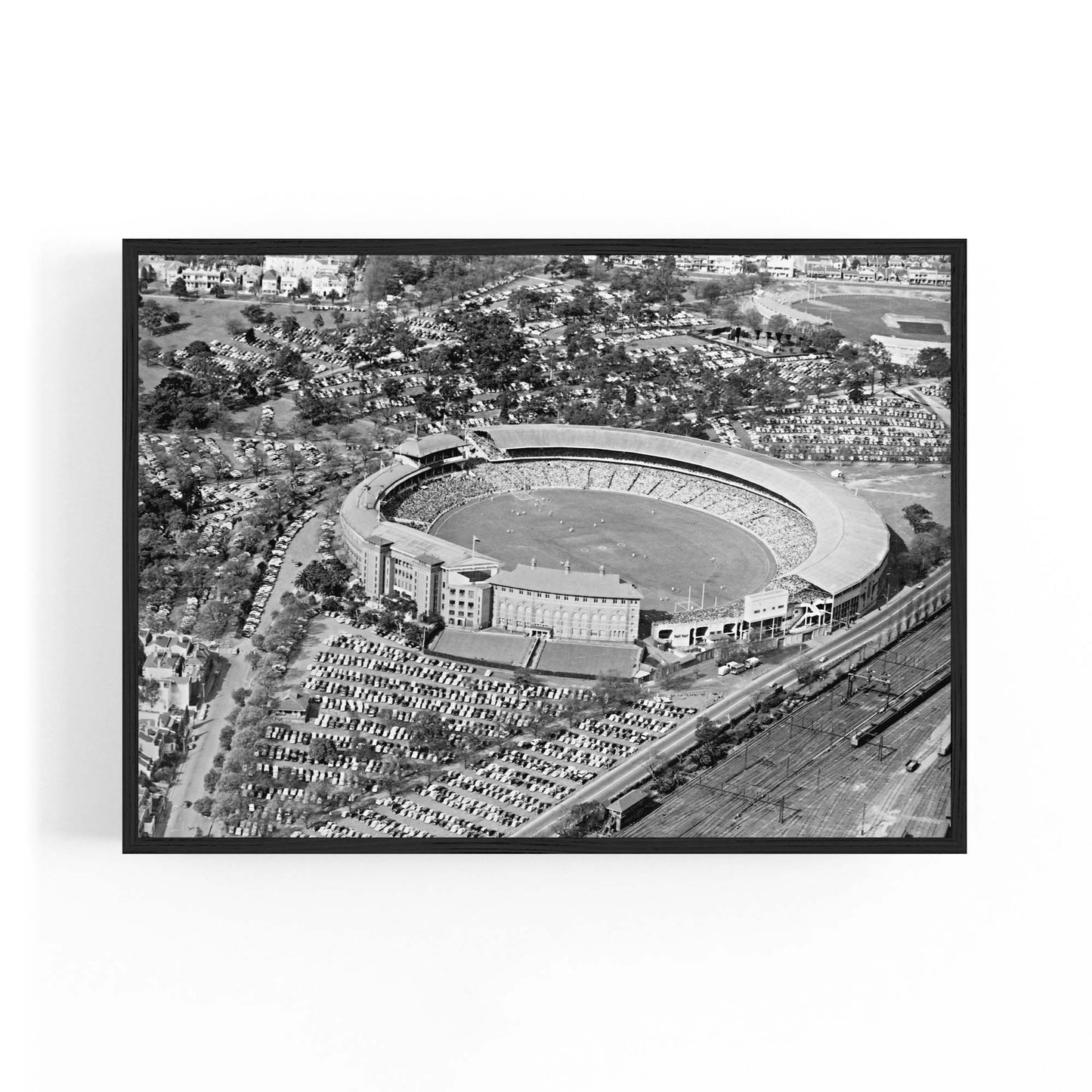 Melbourne Cricket Ground Vintage MCG Wall Art - The Affordable Art Company