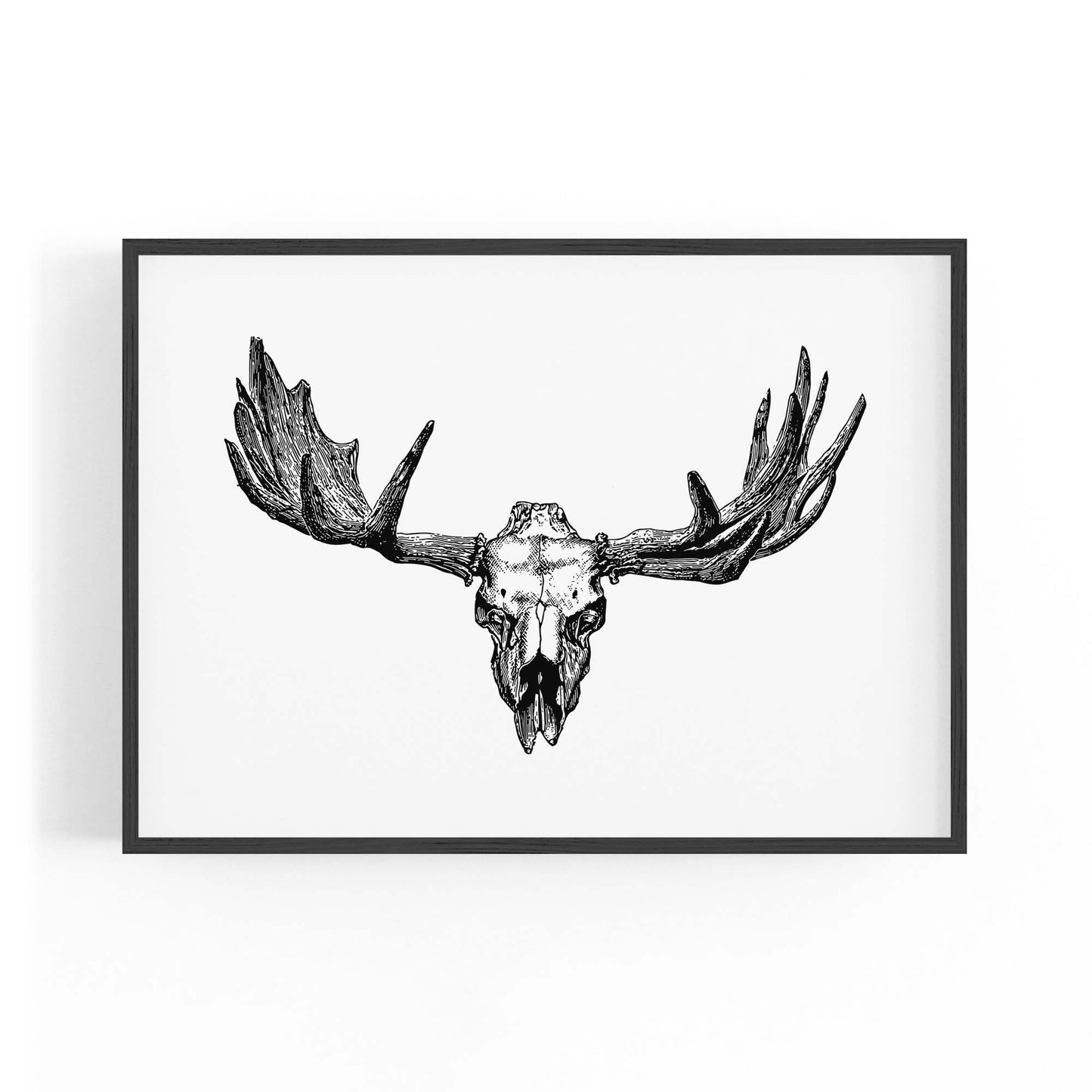 Elk Antlers Hunting Trophy Man Cave Wall Art - The Affordable Art Company