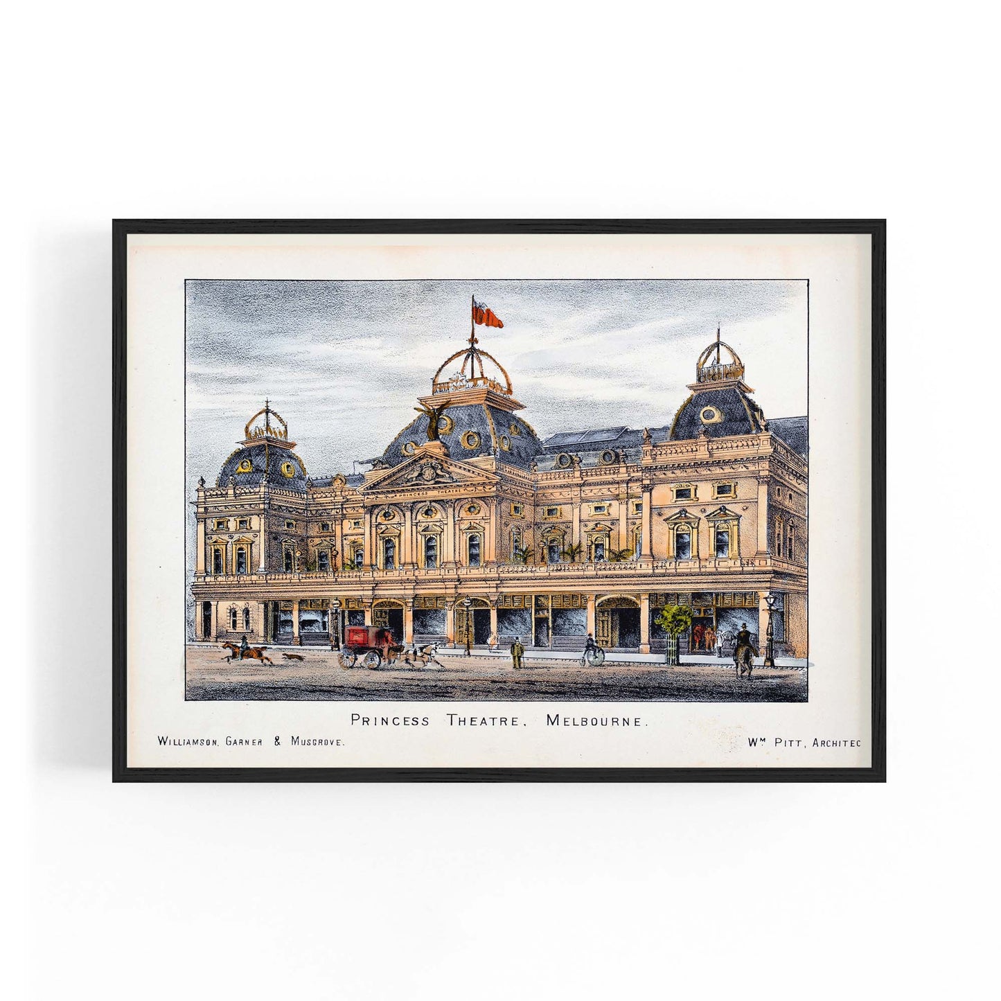 Princess Theatre Melbourne Vintage Wall Art #2 - The Affordable Art Company