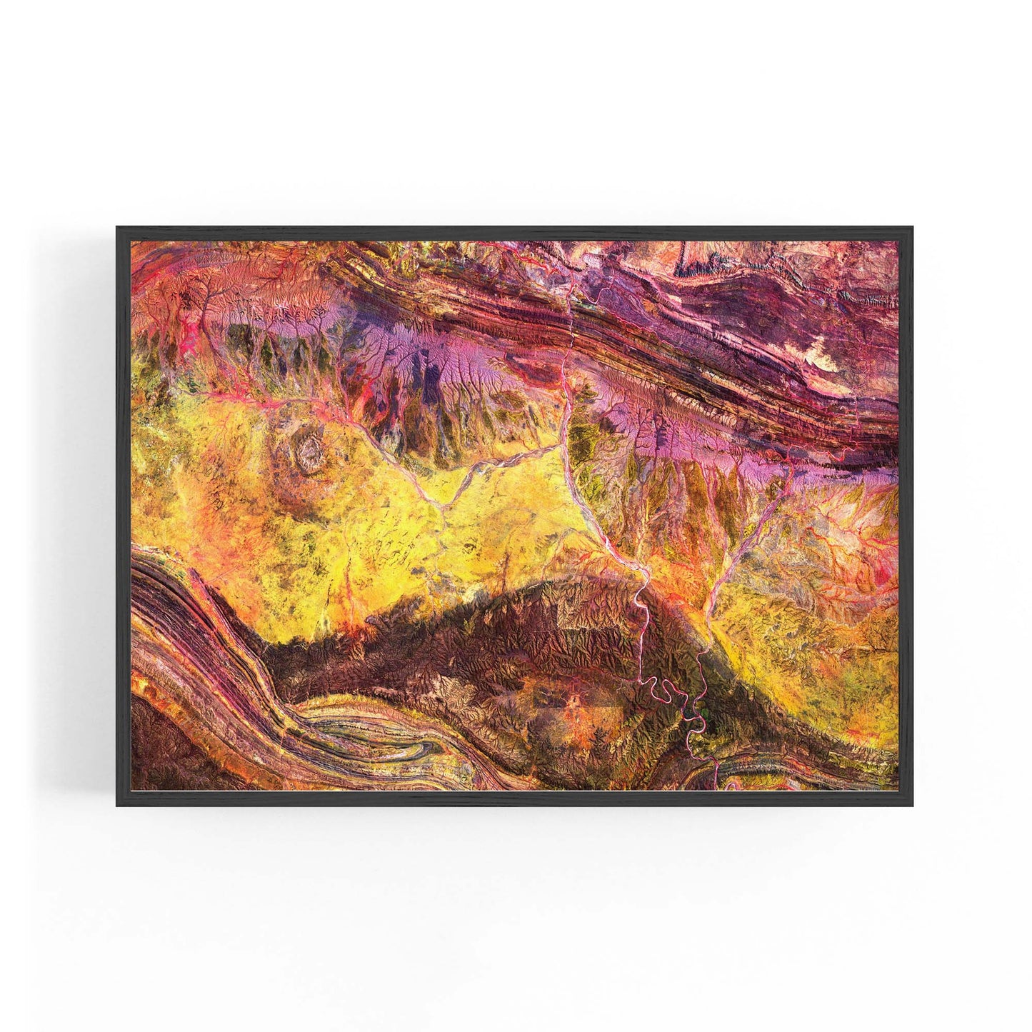 Meteorite Crater Australia Aerial Photograph Wall Art - The Affordable Art Company
