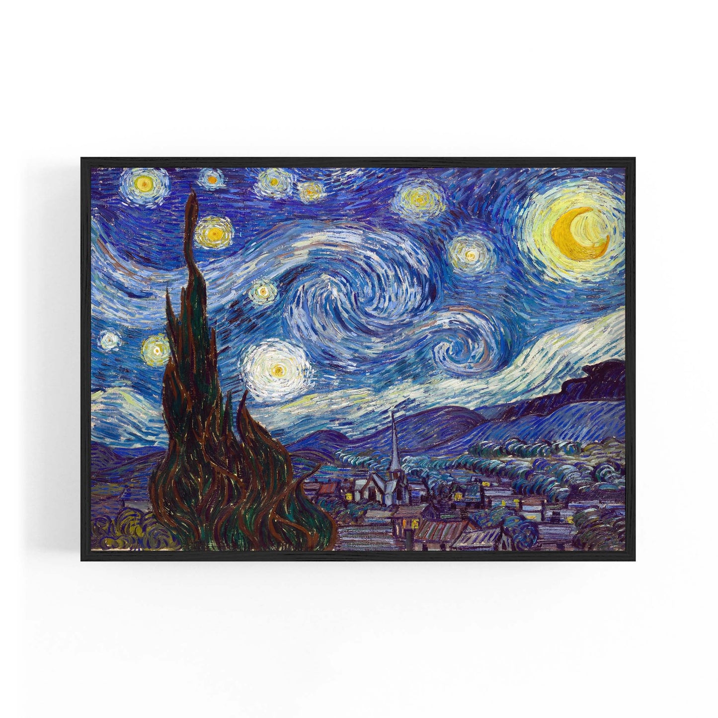 Starry Night by Vincent Van Gogh Painting Wall Art - The Affordable Art Company