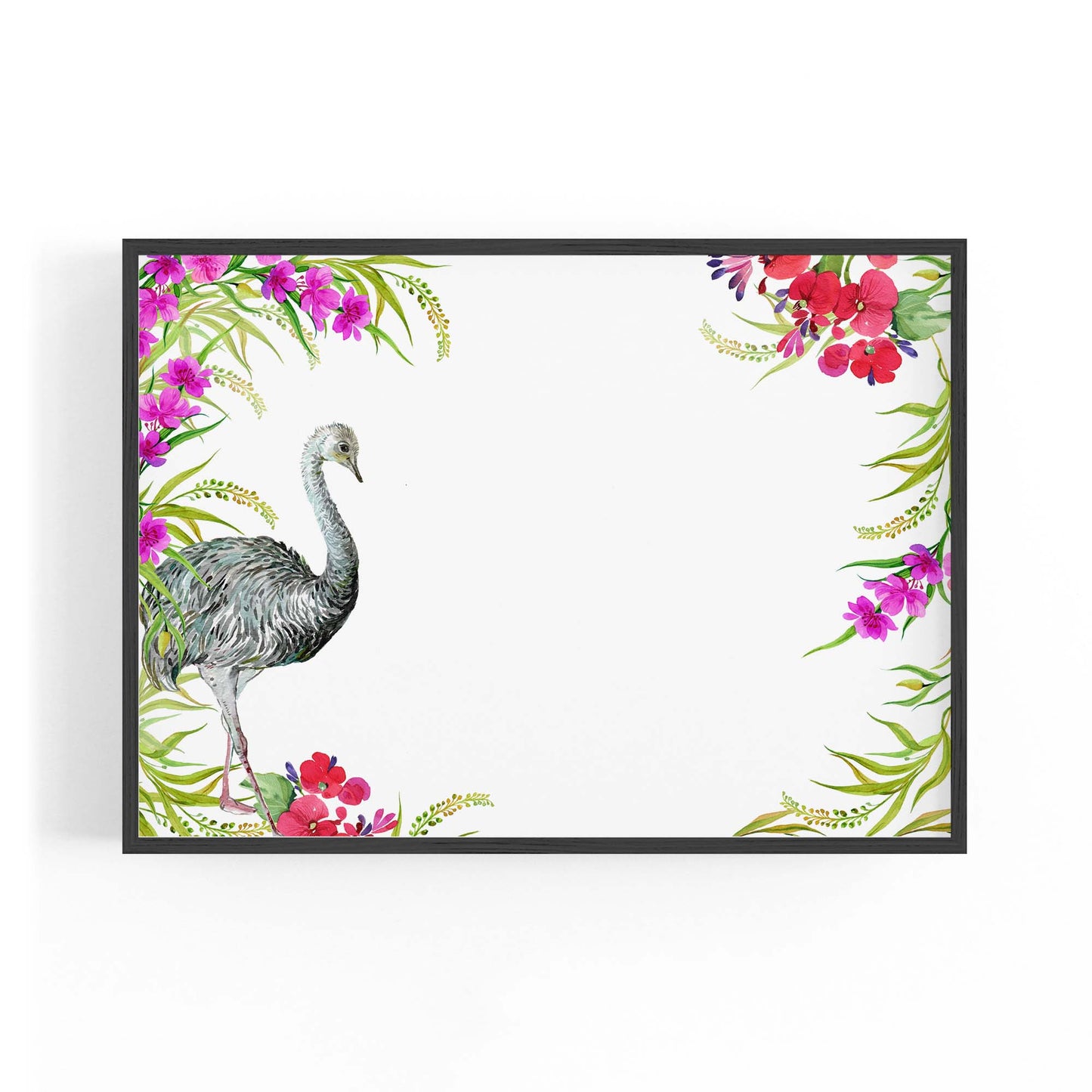 Australian Emu Painting Animal Nursery Wall Art #1 - The Affordable Art Company