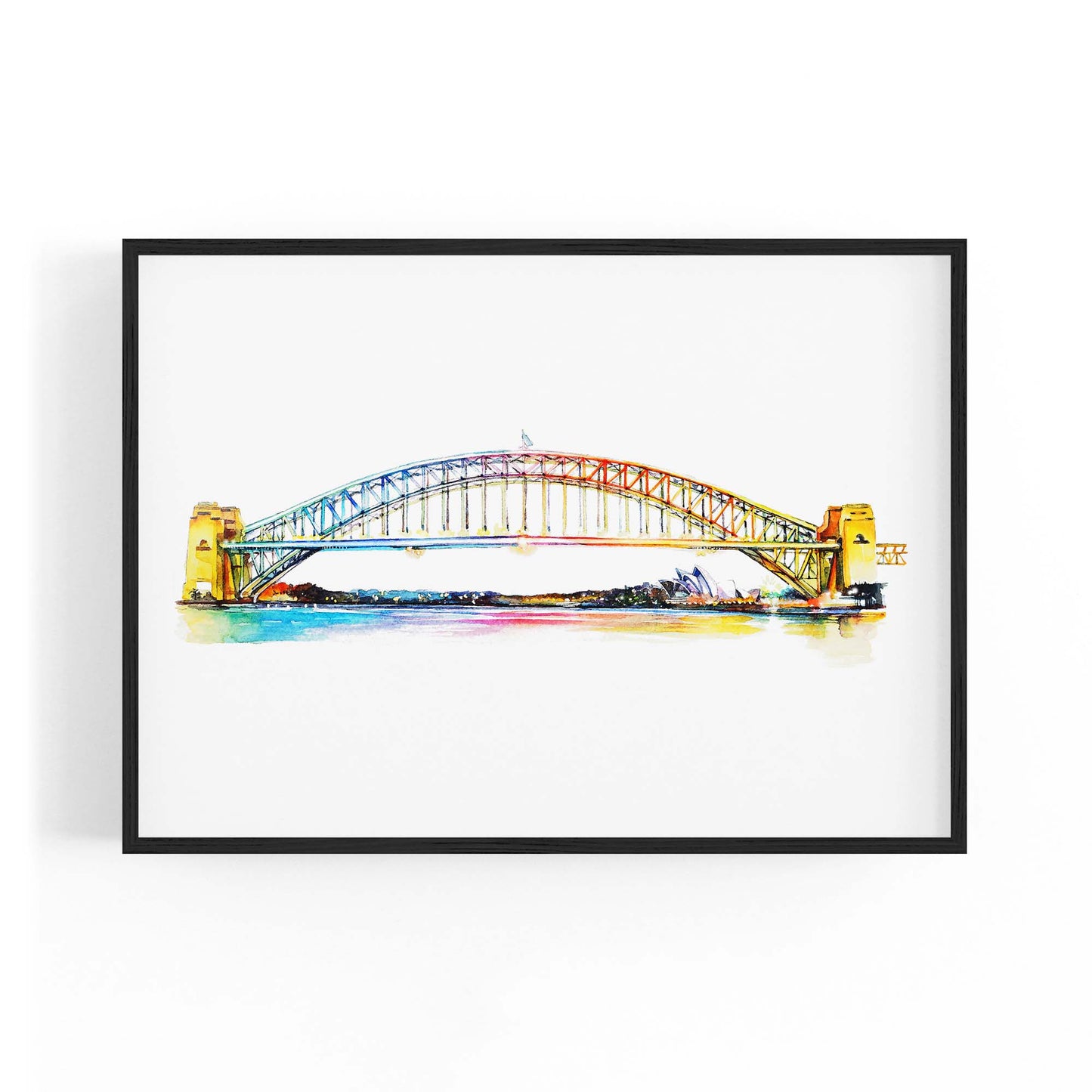 Sydney Harbour Bridge Painting Australian Wall Art - The Affordable Art Company