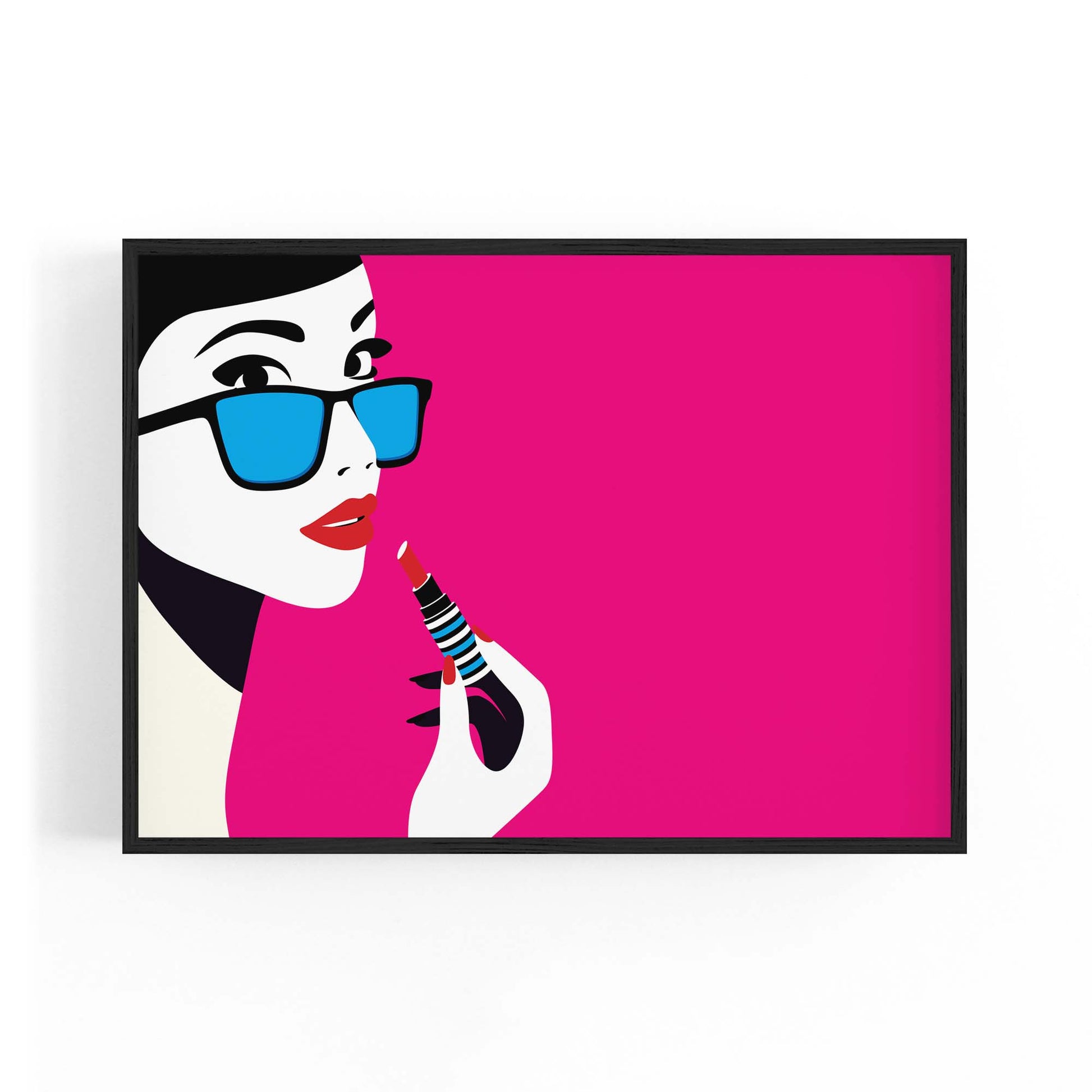 Retro Lipstick Fashion Girls Bedroom Wall Art #2 - The Affordable Art Company