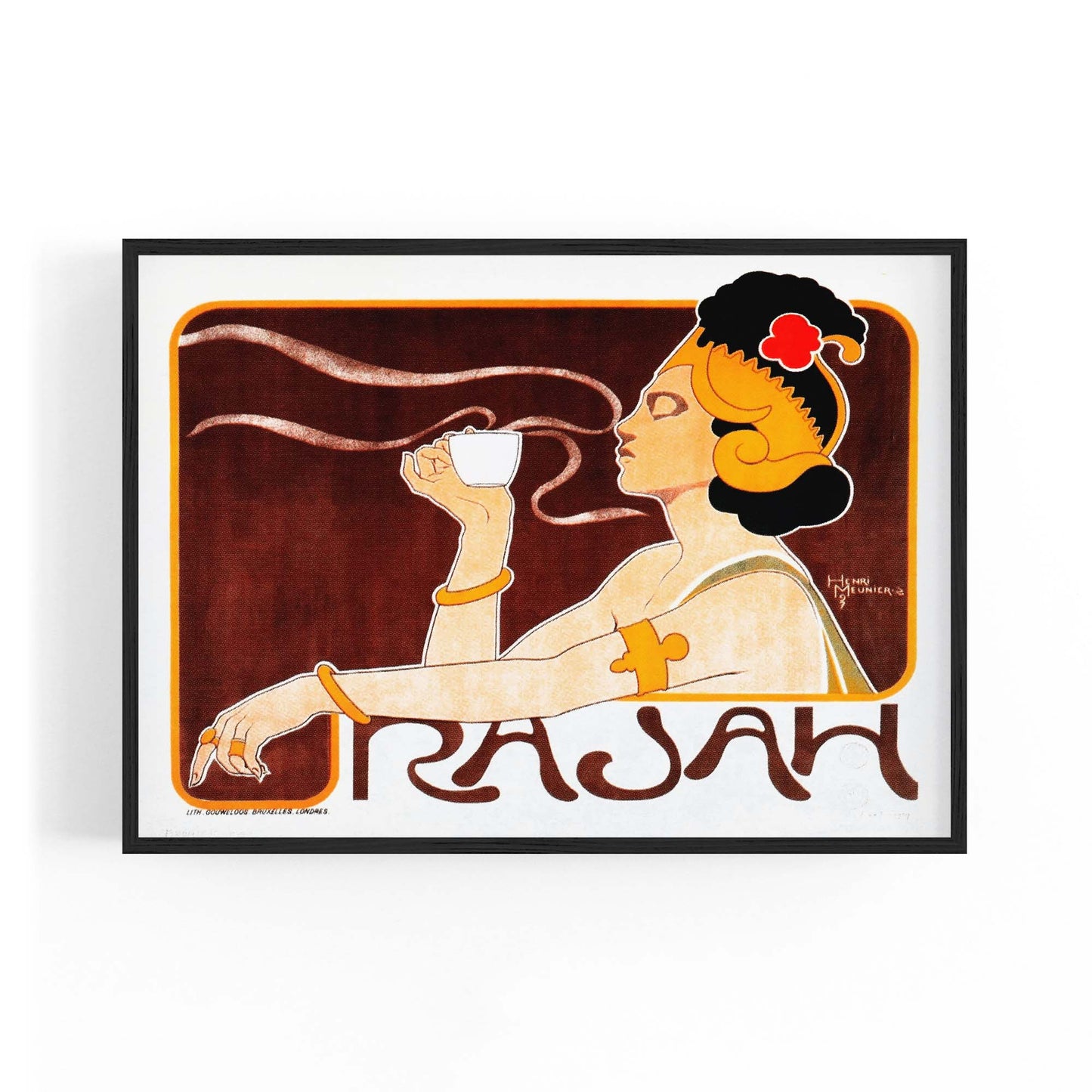 Rajah Coffee Vintage Advert Cafe Kitchen Wall Art - The Affordable Art Company