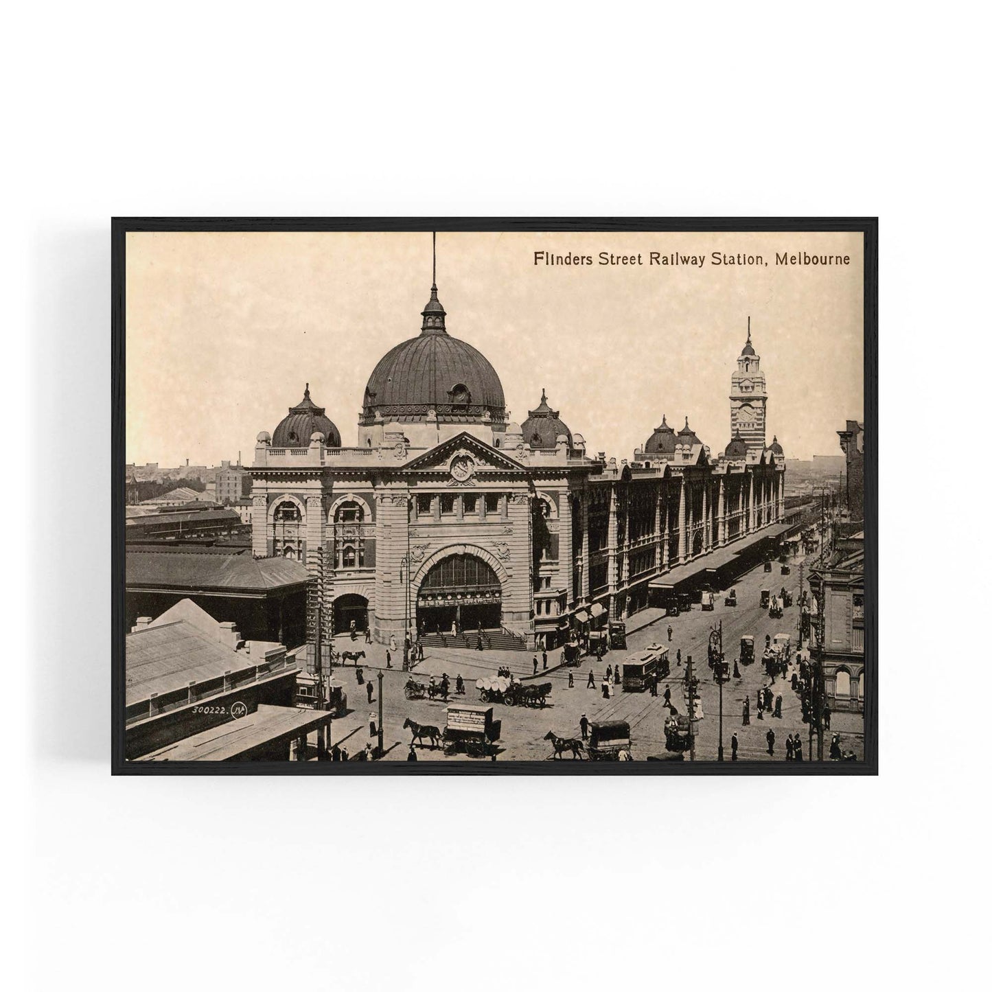 Flinders St Station Melbourne Vintage Photograph Art #2 - The Affordable Art Company