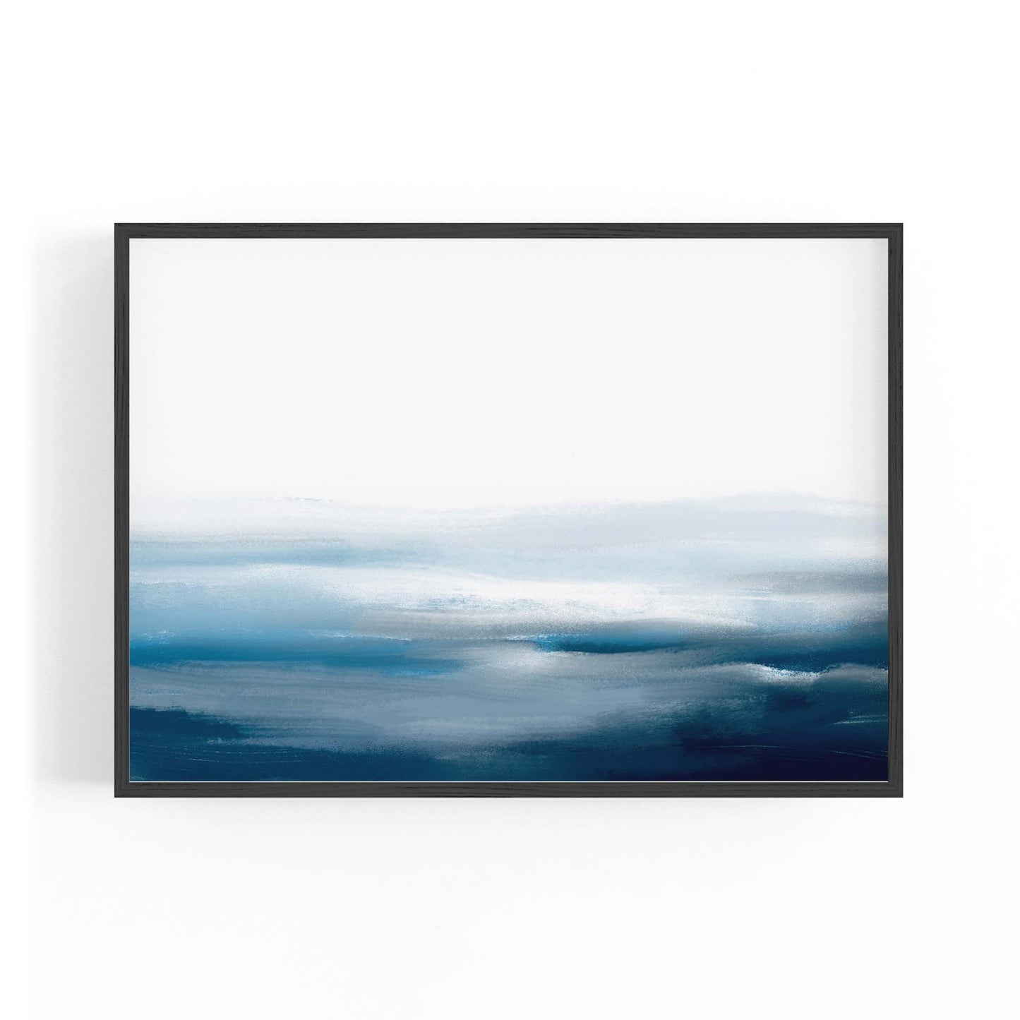 Minimal Blue Painting Abstract Modern Wall Art #18 - The Affordable Art Company