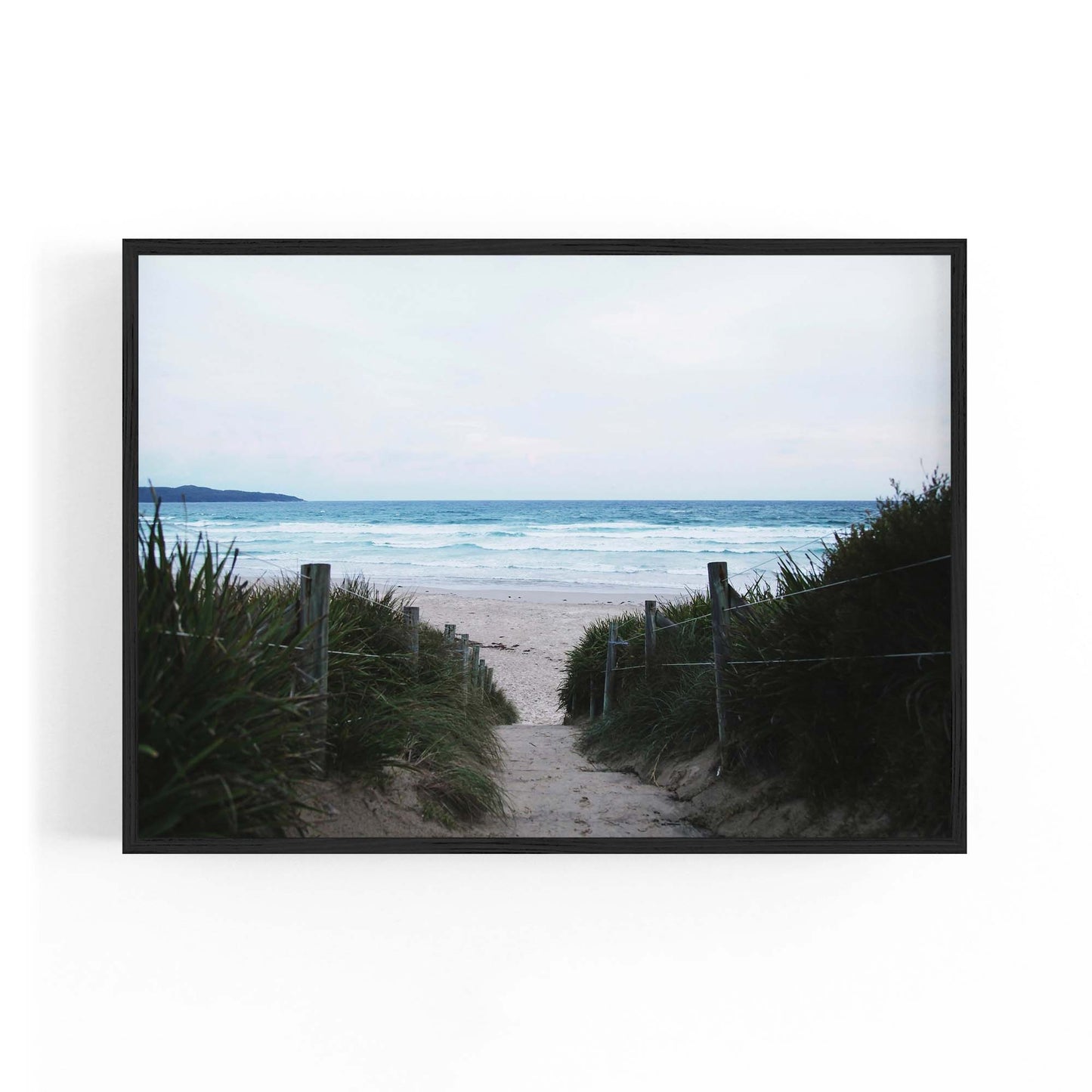 Coastal Beach Photograph Landscape Wall Art - The Affordable Art Company