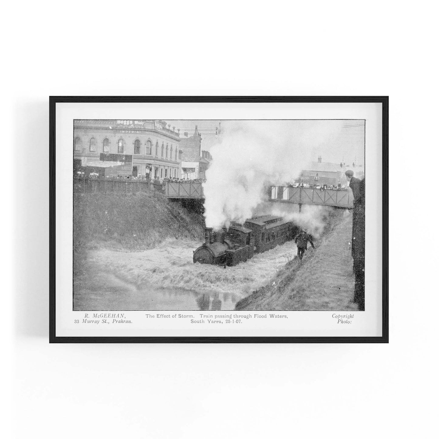 Prahran Station Vintage Photograph Wall Art - The Affordable Art Company