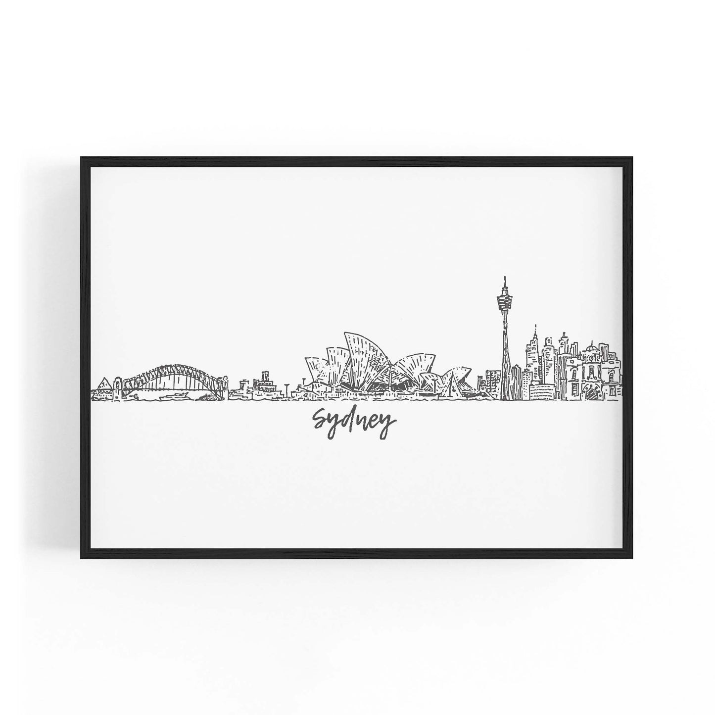 Sydney Cityscape Australian Travel Wall Art #2 - The Affordable Art Company