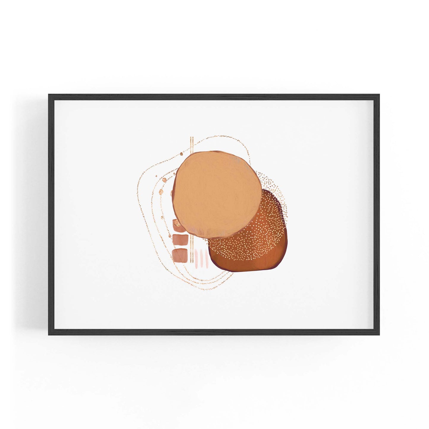 Blue Abstract Painting Minimal Modern Wall Art #12 - The Affordable Art Company