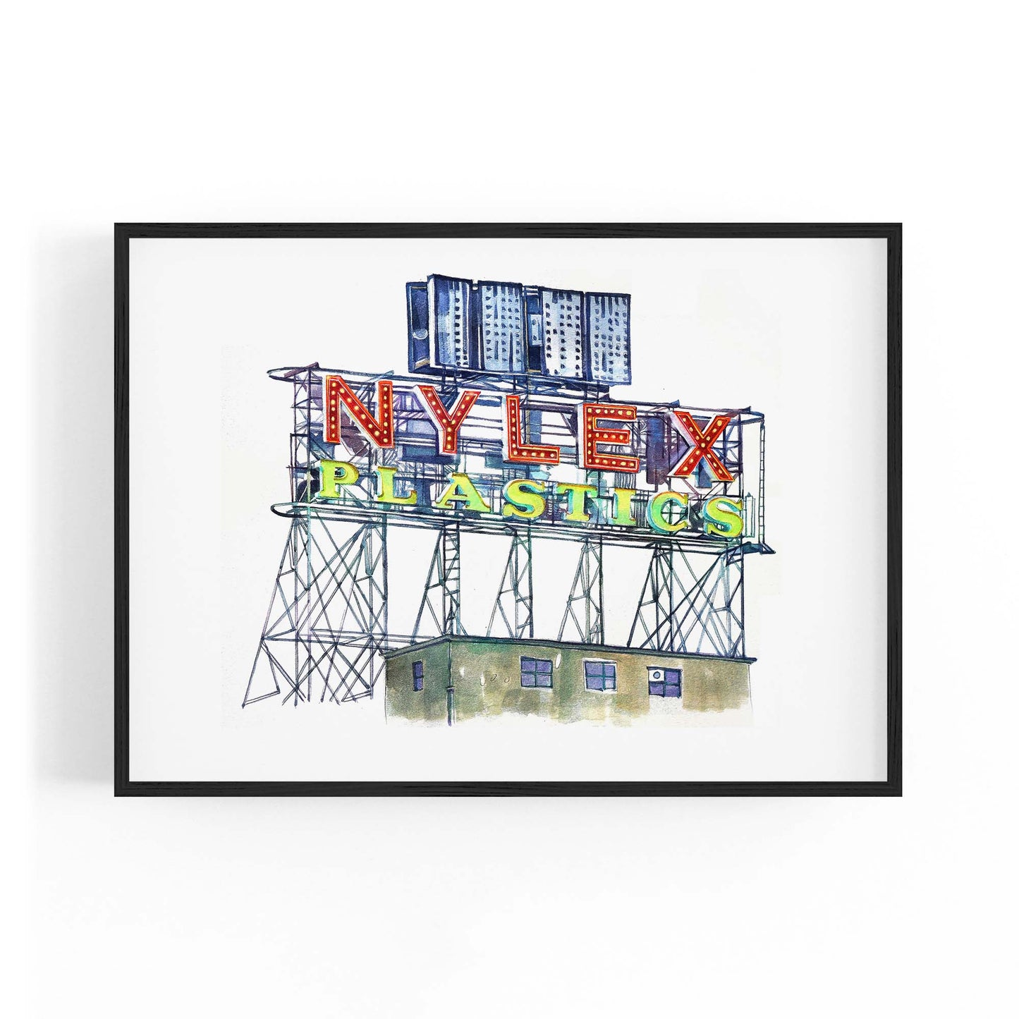 Nylex Sign, Richmond Melbourne Painting Wall Art - The Affordable Art Company