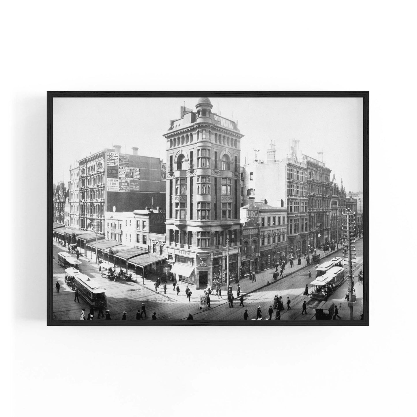 Melbourne Streets Vintage Photograph Wall Art - The Affordable Art Company