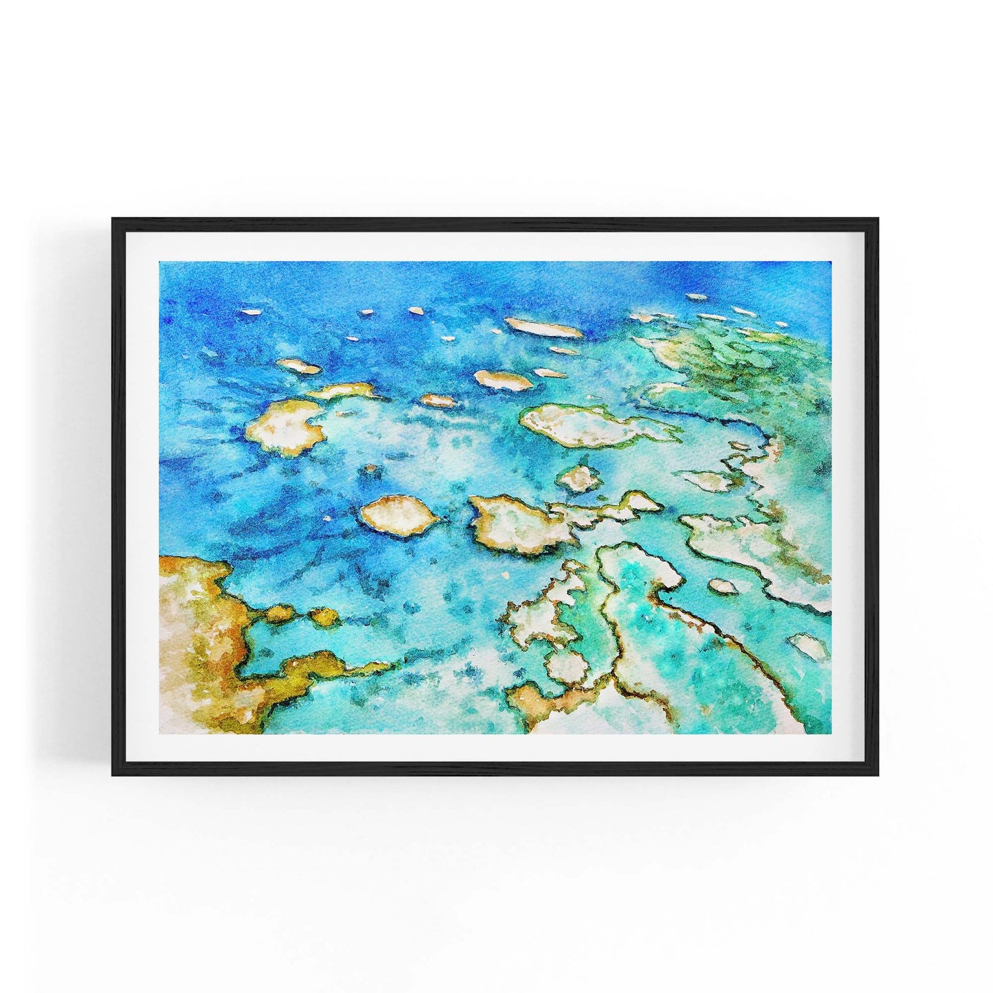 Great Barrier Reef Australian Painting Wall Art - The Affordable Art Company