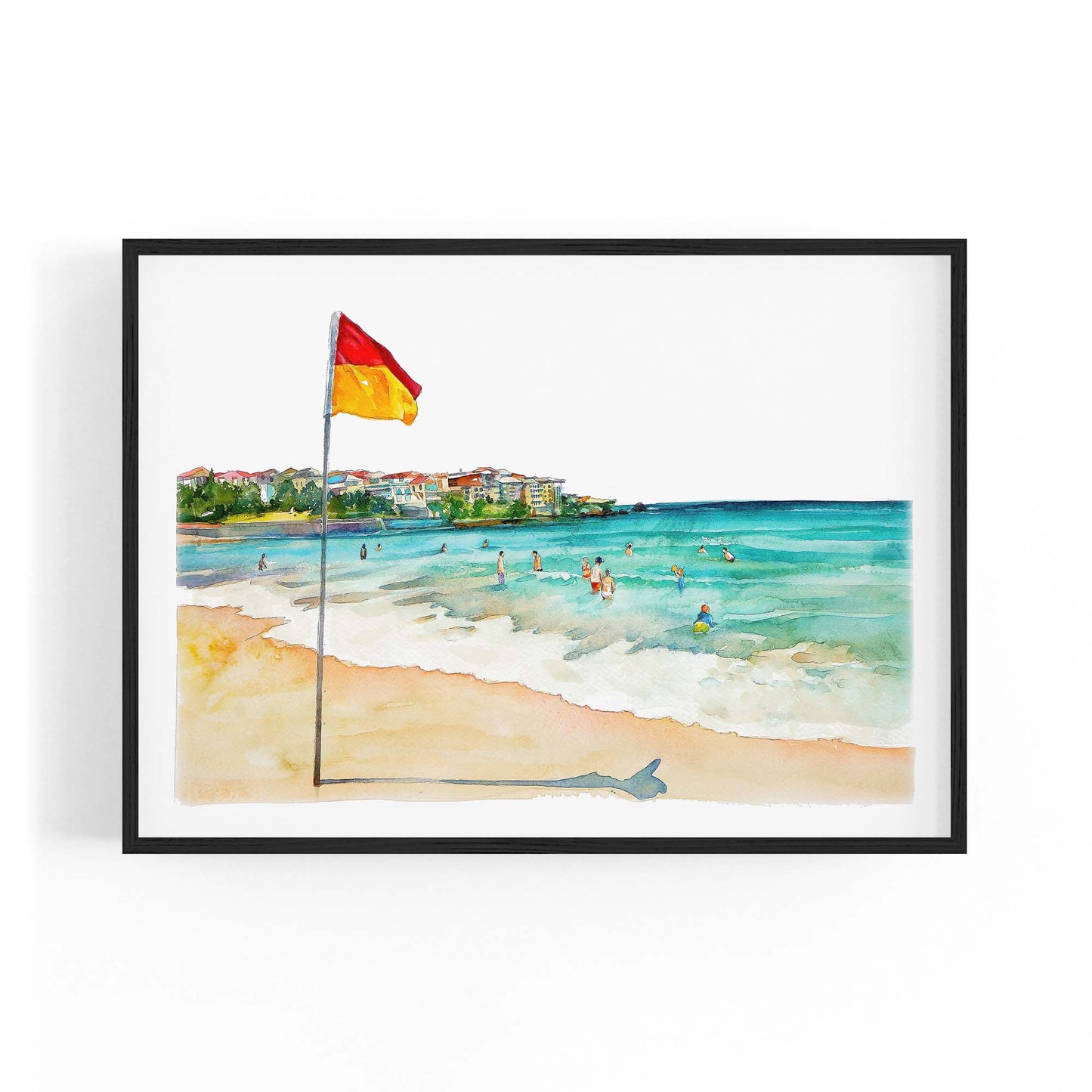 Bondi Beach Sydney Coastal Painting Wall Art - The Affordable Art Company