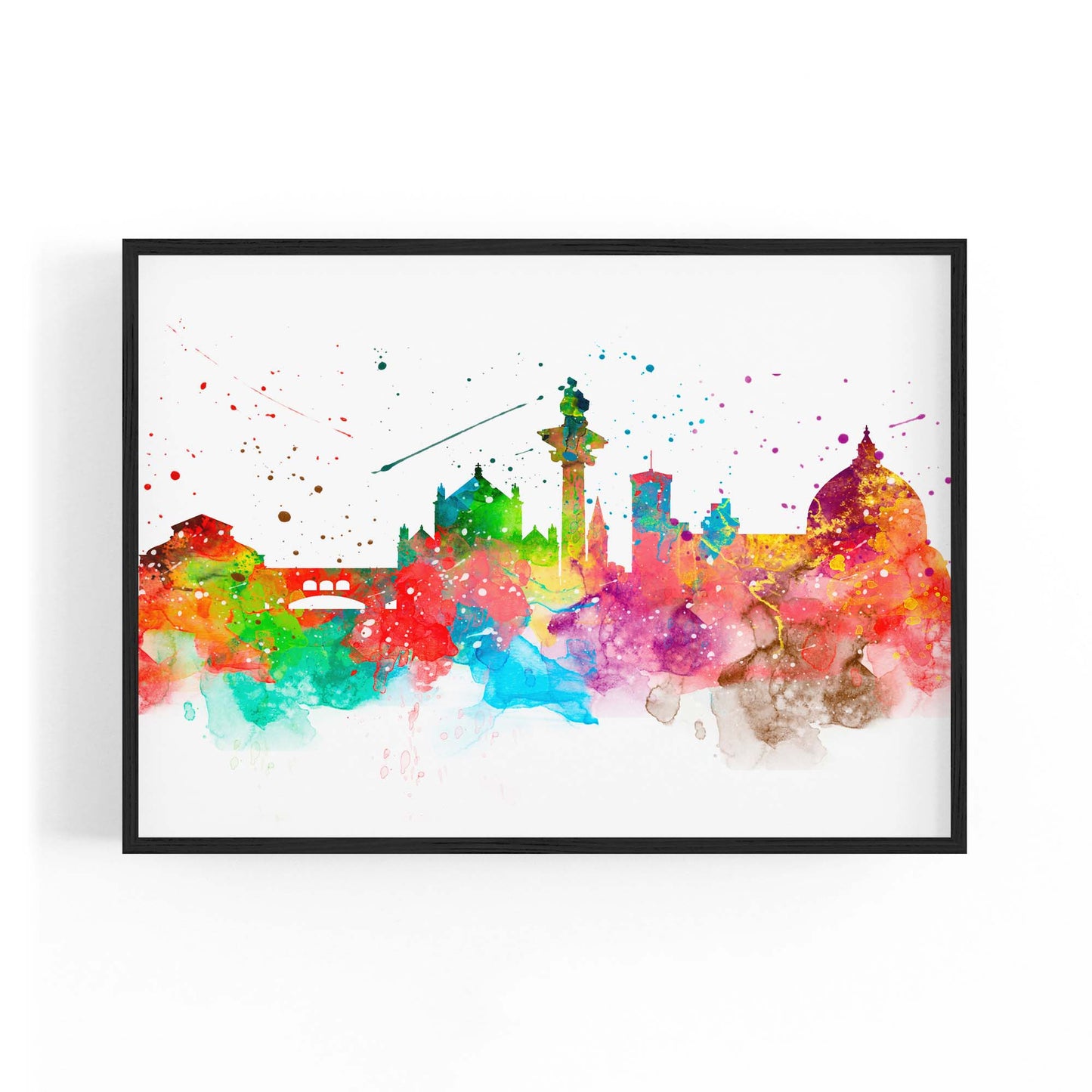 Florence Italy Painting Colourful Cityscape Wall Art - The Affordable Art Company