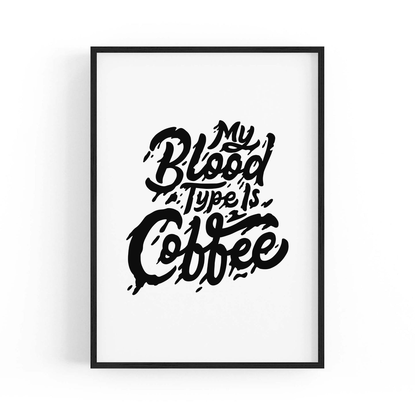 Coffee Quote Minimal Kitchen Cafe Style Wall Art #6 - The Affordable Art Company
