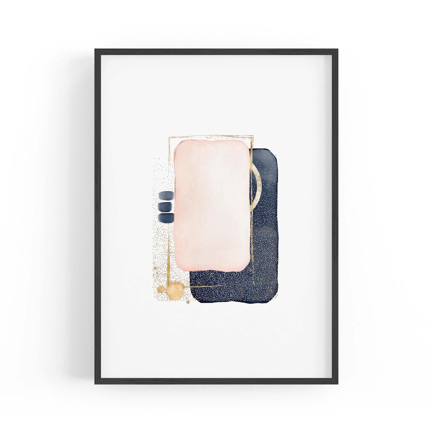 Blue Abstract Painting Minimal Modern Wall Art #10 - The Affordable Art Company